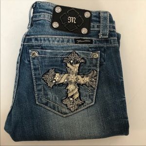 Miss Me Size 26 Bootcut Jeans Style Cross